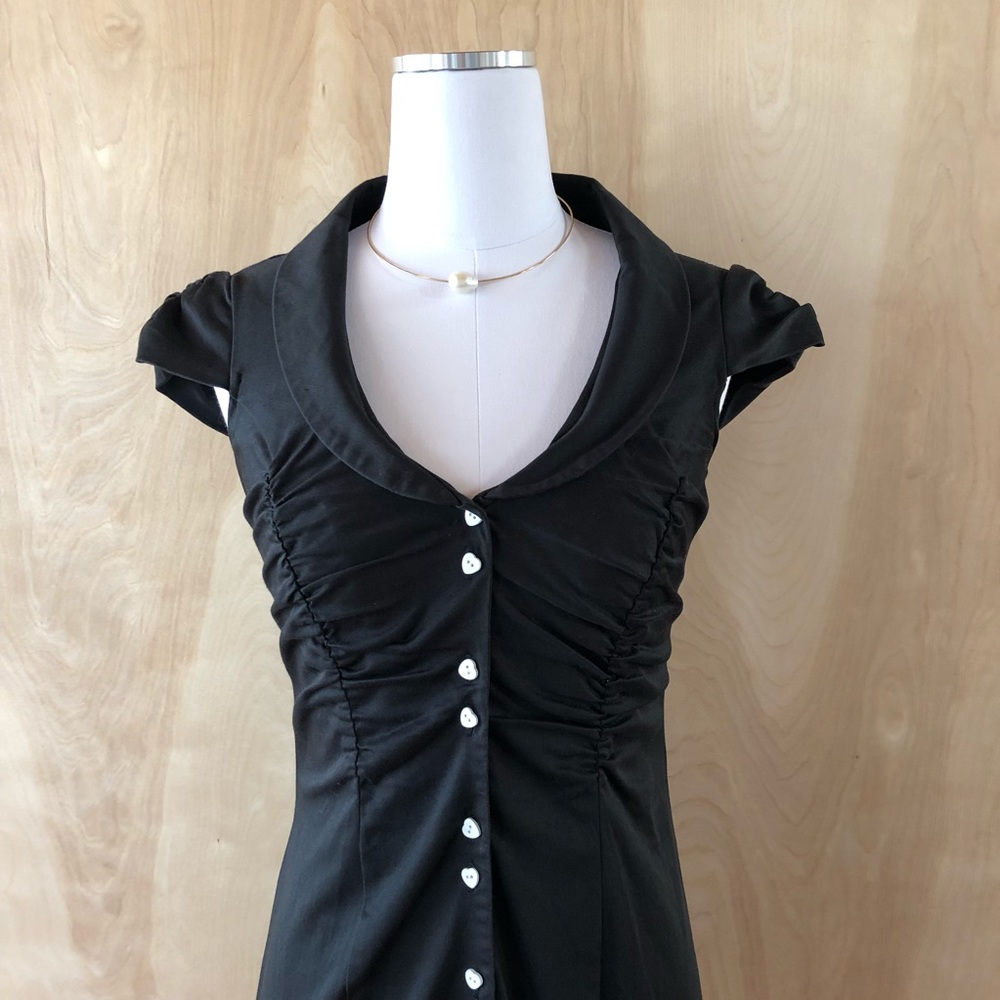 Black Tea-length Dress by Ladakh - Picture 2 of 6